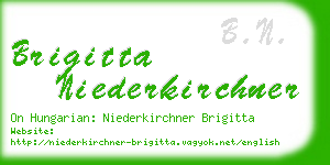 brigitta niederkirchner business card